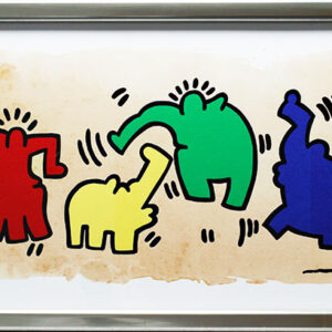 Otto Waalkes - HOMMAGE AN KEITH HARING - original Grafik handsigniert