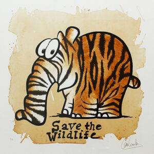 Otto Waalkes - Save the Wildlife - original handsigniert