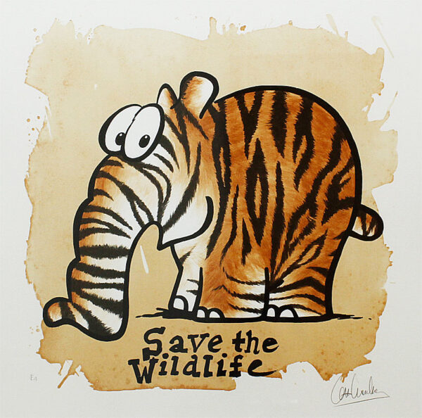 Otto Waalkes - Save the Wildlife - original handsigniert