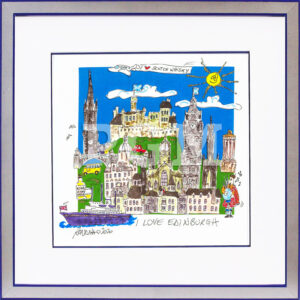 Paolo Randazzo - I LOVE EDINBURGH - Original 3D Bild handsigniert