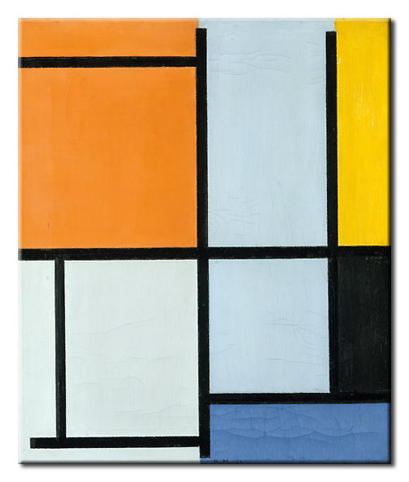 Piet Mondrian - Komposition 1921-100 x 120 cm