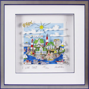 Paolo Randazzo - I LOVE SYLT - Original 3D Bild handsigniert