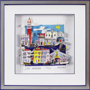 Paolo Randazzo - I LOVE VENEZIA - Original 3D Bild handsigniert