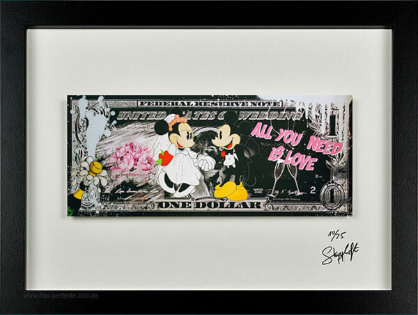 SKYYLOFT - Micky & Minnie - All you need is love - Wedding dollar - Bild mit Mus...