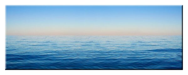 Modernes Leinwandbild - The Blue Sea-30 x 80 cm
