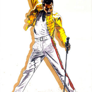 Thomas Jankowski - FREDDIE MERCURY - 60x100cm - Original Mischtechnik (Unikat)