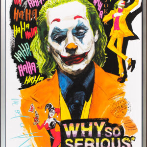 Thomas Jankowski - JOKER - WHY SO SERIOUS - 50x70cm - Original Mischtechnik (Uni...