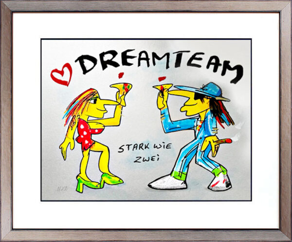 Udo Lindenberg DREAMTEAM - STARK WIE ZWEI - Silver Edition - original Siebdruck...