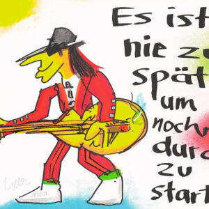 Udo Lindenberg ES IST NIE ZU SPÄT UM NOCHMAL DURCH ZU STARTEN - Edition 2022 - o...