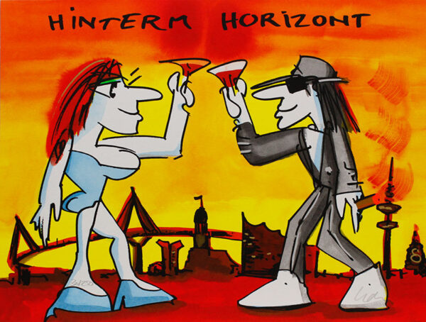 Udo Lindenberg HINTERM HORIZONT - original Grafik handsigniert