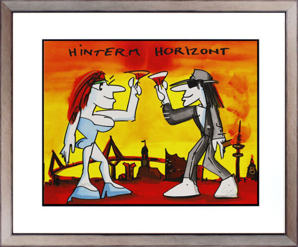 Udo Lindenberg HINTERM HORIZONT - original Grafik handsigniert