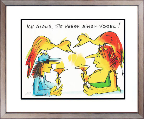 Udo Lindenberg NO PANIC - AUF GOLDENE ZEITEN original Grafik handsigniert