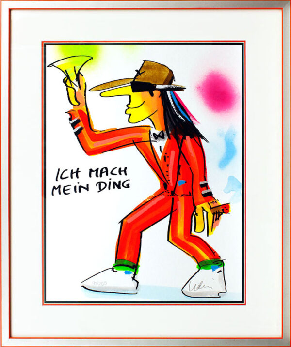 Udo Lindenberg ICH MACH MEIN DING - Edition 2022 - original Grafik handsigniert