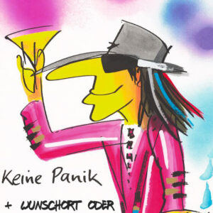 1 Udo Lindenberg KEINE Panik - original mit IHREM WUNSCHORT ODER -NAMEN beschrif...