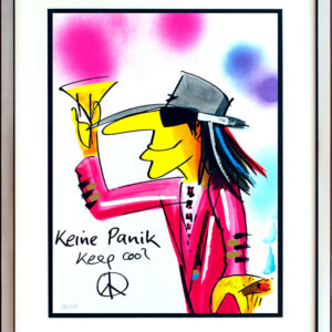 Udo Lindenberg KEINE Panik - KEEP COOL original HANDBESCHRIFTET!