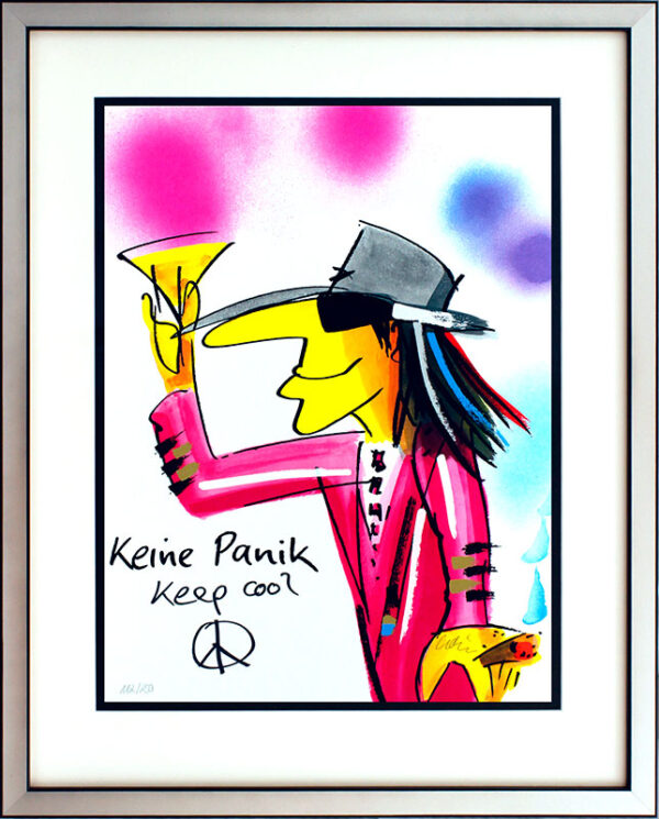 Udo Lindenberg KEINE Panik - KEEP COOL original HANDBESCHRIFTET!