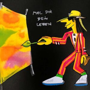 Udo Lindenberg - MAL DIR DEIN LEBEN - handsignierte Original Grafik