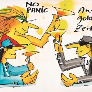 Udo Lindenberg NO PANIC - AUF GOLDENE ZEITEN original Grafik handsigniert