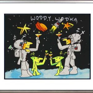 Udo Lindenberg WODDY WODKA - original Grafik handsigniert