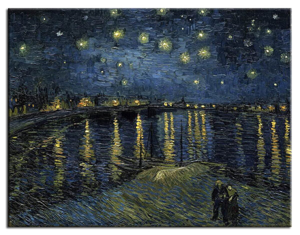 Vincent van Gogh - Sternennacht über der Rhone-30 x 40 cm